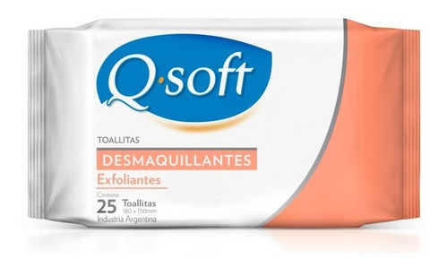 Q Soft Toallitas Desmaquillantes Exfoliantes 25 Unidades