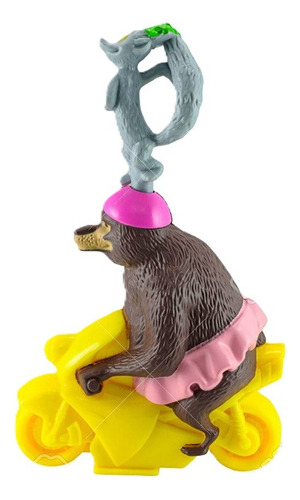 Figura De Madagascar 3- Rey Julien & Sonia - Mc Donalds 2012 (Usado)