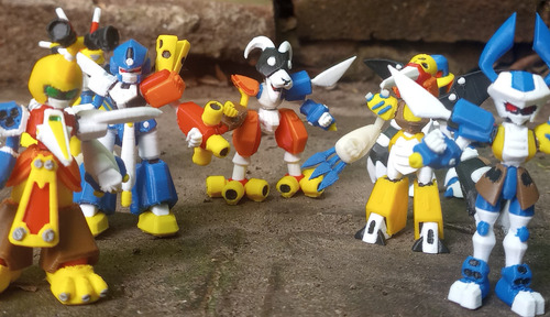 Medabots Arc Beetle Desarmable Impresion 3d Pixelados_
