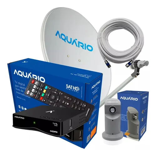 comprar Kit Antena Receptor Parabólica Digital Lnb Ku 60cm Cabo 15mt