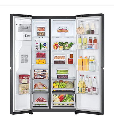 Refrigerador 27 Vs27jt Smart Diagnosis LG Color Negro