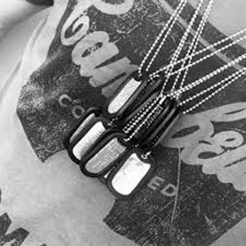 Imagen 7 de 9 de Chapas De Vida Militares Reglamentarias Dog Tags Acero Inox.