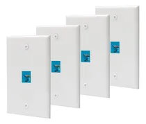 Comprar Placa Pared Ethernet Salida 2 Puerto Cat6 Rj45 Keystone Jack