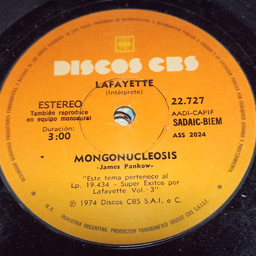 Simple Lafayette 22727 Discos Cbs C6