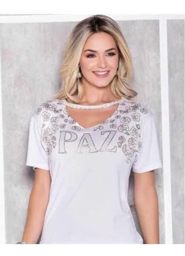 Blusa Ágape Paz Branca Fa3202