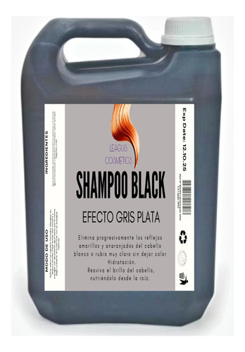 Shampoo Blak Negro Matizador 5 Litros 