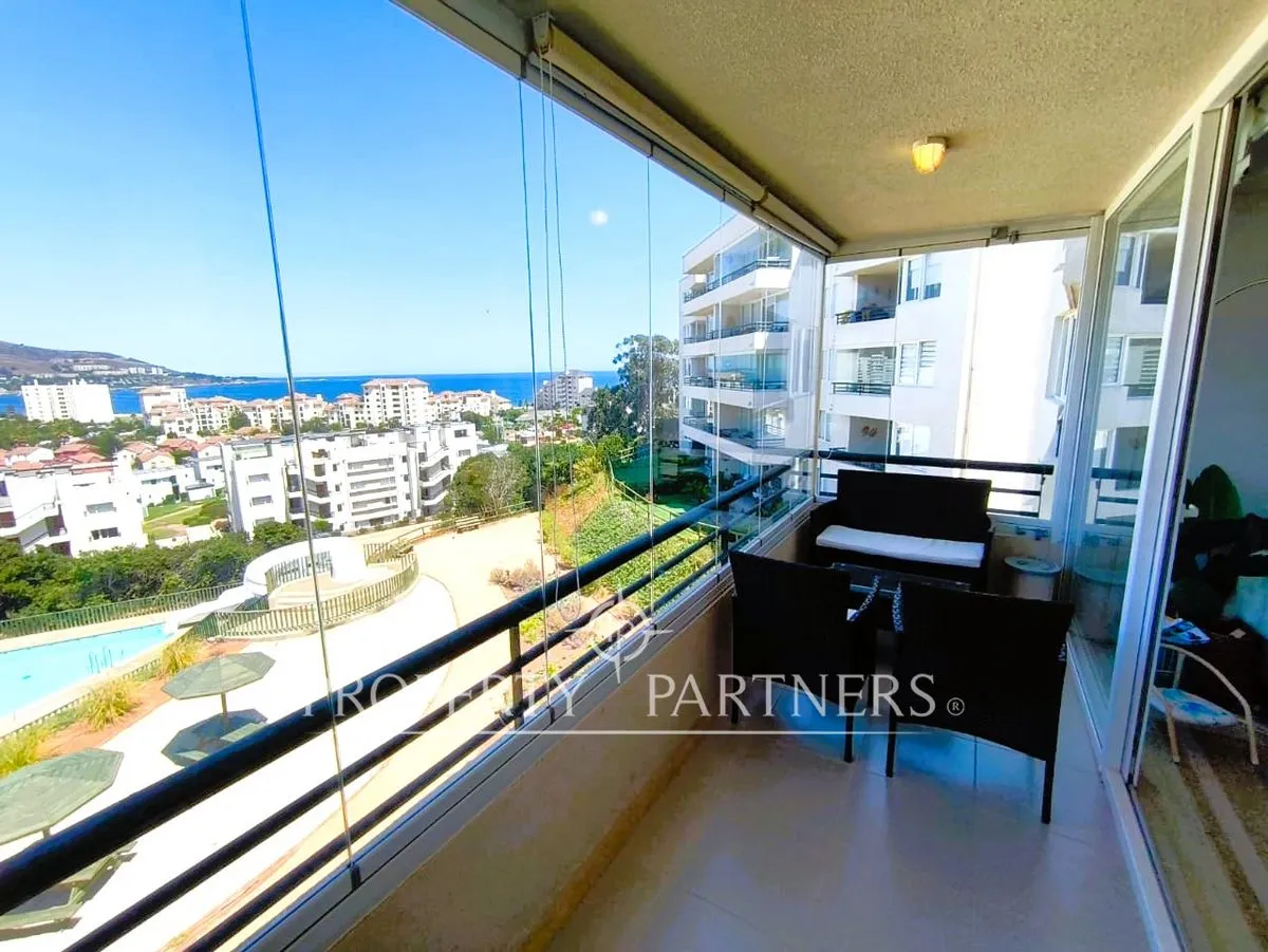 Imagen 4 de 18 de Departamento Con Vista Al Mar Y Terraza Cerrada, A...