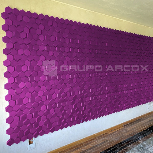 Imagen 4 de 6 de Panel 3d Muro Beehiven Decorativo Yeso Interiores