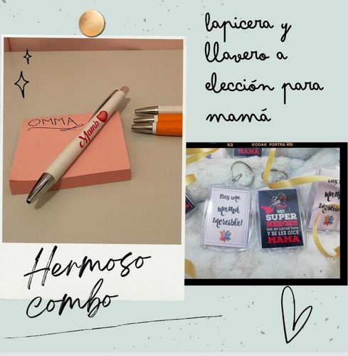 Lapicera Y Llavero Para Mamá