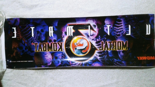 Vinilo Marquesina Arcade Mortal Kombat 3  Ultimate