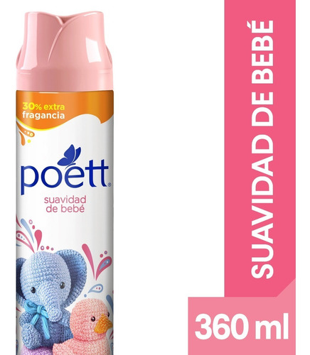 Poett Desodorante Ambiente Suavidad De Bebé En Aerosol 360ml