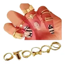 Comprar Anillos Midi Ring Tendencia Accesorios Moda Mujer Set 7 237g