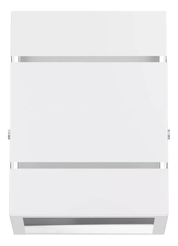 4 Arandelas Externa 2 Frisos Foco Fachos Parede Muro Estrutura Branco 110v/220v