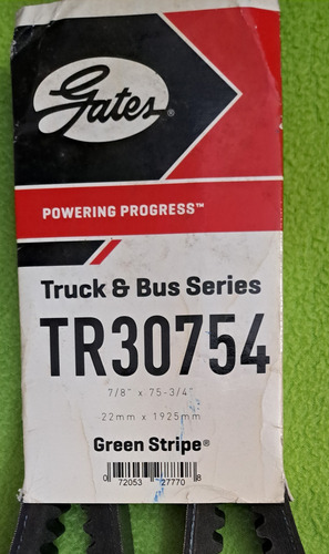 Banda Correa V 22mm X 1925mm Gates Tr30754 Autobús Camión
