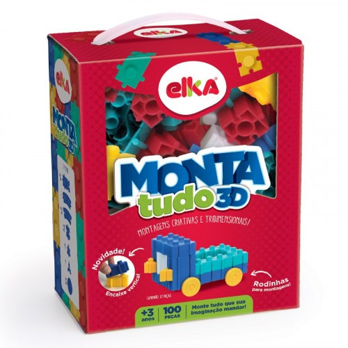 Montatudo 3d - 100 Peças Elka