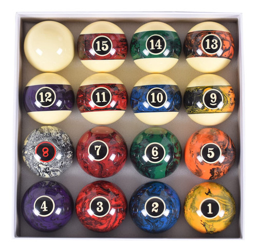 Gamesun Juego De Bolas De Billar De 57,15 Mm, Juego Completo