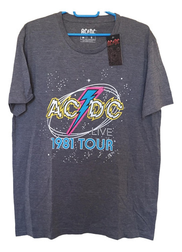 Polera Ac/dc Talla M - 1981 Tour