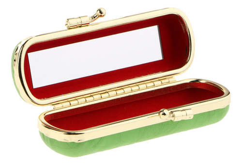 Estuche De Lápiz Labial De Moda Con Espejo Interior Y