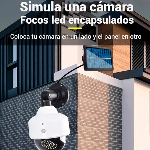 Foco Solar Led Tipo Cámara de Vigilancia