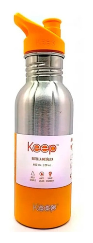 Botella Caramañola Aluminio 600ml Para Liquidos Frios Febo