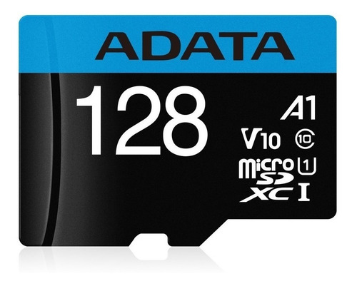 Tarjeta de memoria Adata AUSDX128GUICL10A1-RA1 Premier con adaptador SD 128GB