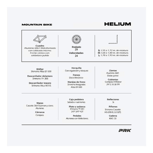 Mountain Bike Helium R29 24v