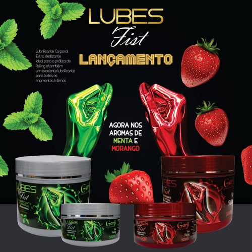 Lubricante Para Fisting Base Agua Sabor Fresa 500g