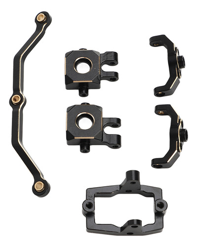 Juego De Copas De Dirección Rc Brass, Color Negro Y Dorado,