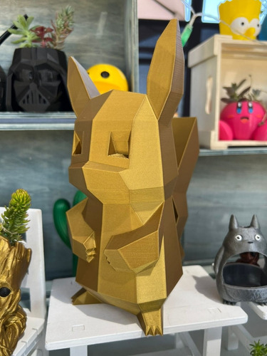 Imagen 2 de 4 de Alcancía Pikachu Impresión 3d 24 Cm