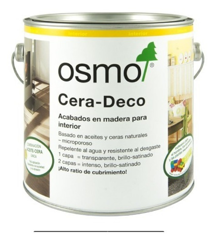 Osmo Cera Deco Madera 750ml Interior Colores