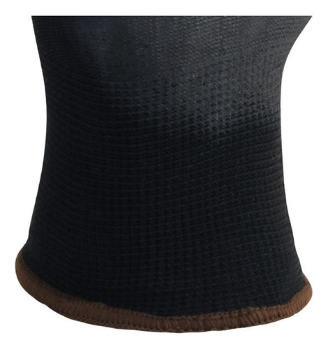 Guante De Nylon Con Palma De Poliuretano Negro