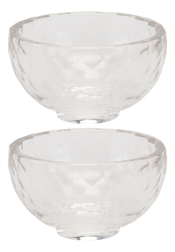 2 Elegantes Cuencos De Cristal Para Suministros, Cuencos De