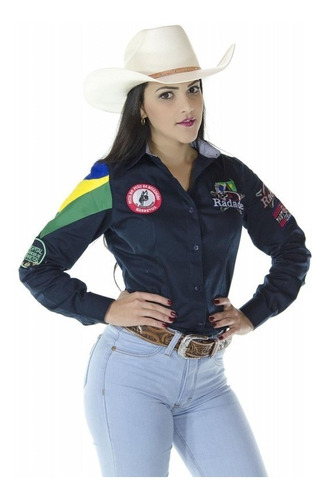 Camisa Country Feminina Radade Barretos Marinho