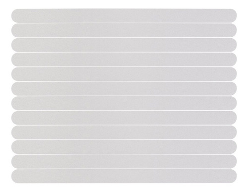 12 Pegatinas Antiadherentes Para Bañera Y Ducha (blancas)