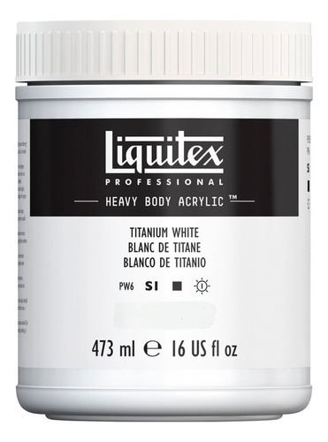 Tinta Acrílica Liquitex Heavy Body 432 Titanium White 473ml