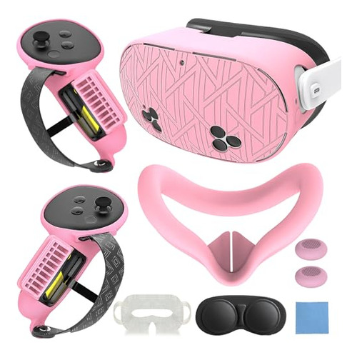 Juego De Fundas De Silicona Para Accesorios De Quest 3s Incl