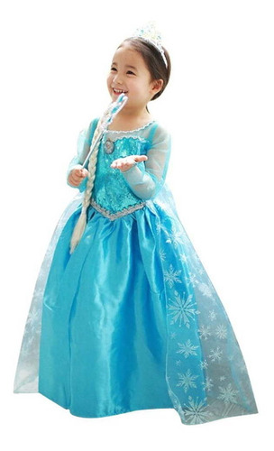 Disfraz De Elsa Frozen Para Niña Talla 2-3 Años Incluye | Envío gratis