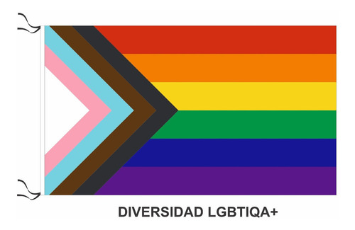 Imagen 1 de 7 de Bandera Lgbtiqa+ Diversidad Arcoiris Lgbt 90 X 150cm