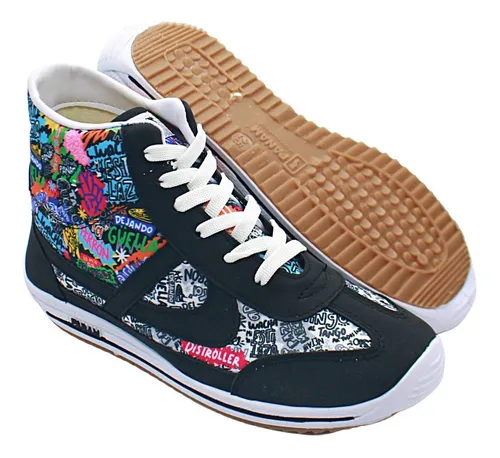 Tenis C modo Panam Botin 085 Mexican Pag er Negro