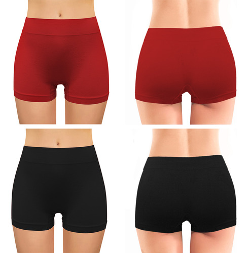 Lencería Boxer Short Mujer Suave Cómodo Microfibra 12 Piezas