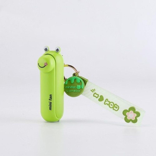 Mini Ventilador Recargable Con Llavero Powerbank De 2000 Mah