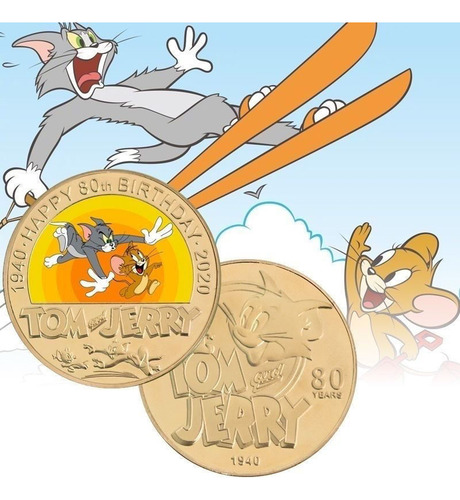 Moneda Conmemorativa Animada De Dibujos Animados De Tom Meta