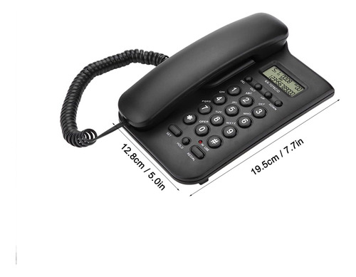 Teléfono Con Cable, Teléfono Fijo De Escritorio Con Identifi