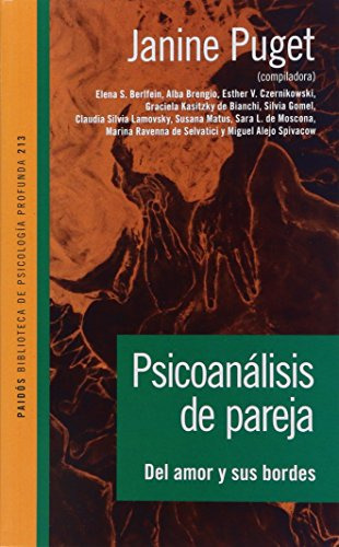Libro Psicoanálisis De Pareja  De Puget Janine  Paidós
