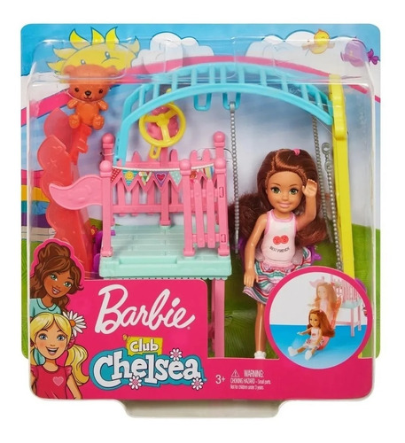 Barbie Club Chelsea Muñeco Con Set De Juego Mattel 