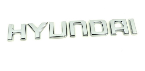 Insignia Hyundai Emblema Logo Cromado Con Adhesivo