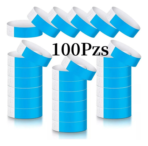 Pulseras Identificativas De Impermeable De Papel Tyvek 100pz