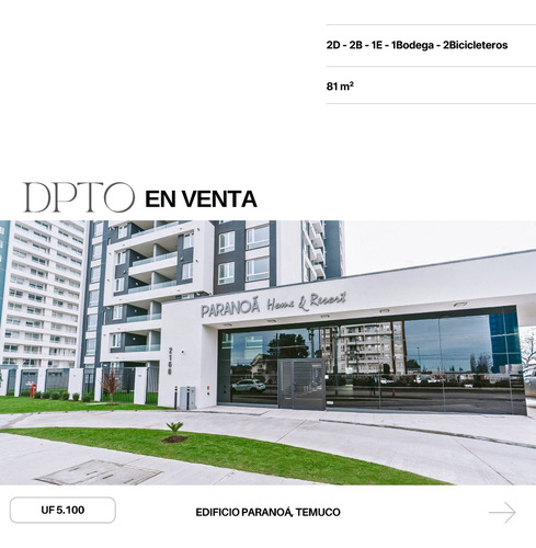 Departamento En Venta Edificio Paranoá - Sector Los Pablos