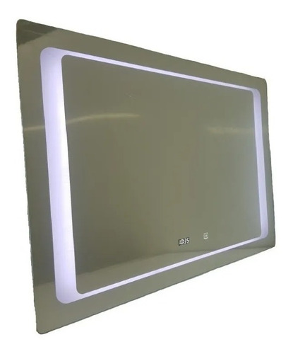 Espejo Baño Luz Led Temperatura Hora 100 X 70