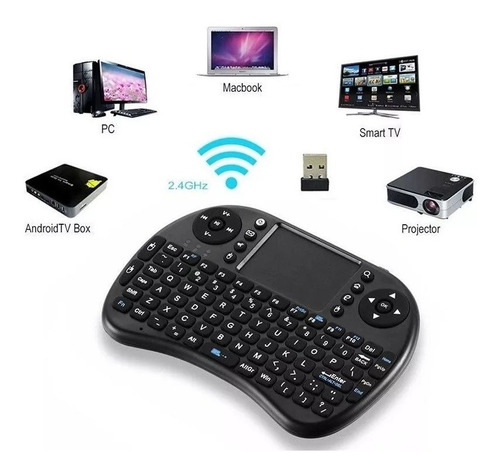 Mini Teclado Inalámbrico Usb Con Luz Para Laptop Smart Tv Pc